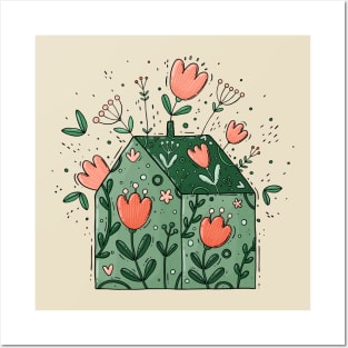 Blooming house Posters and Art